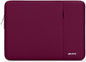 MOSISO Laptop Case 13.3 inch, 13-13.3 inch Laptop Sleeve Compatible with MacBook Air/Pro 13 / Pro 14, HP Dell ASUS Lenovo Notebook, Polyester Vertical Computer Sleeve Bag with Pocket, Wine Red
