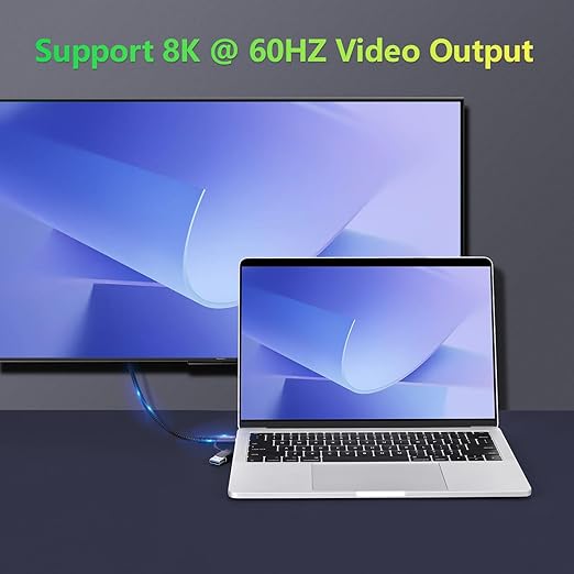 CABLEDECONN USB2.0 A to USB C 3.2 Type C 20Gbps Male to Male Detachable 2m 6.6ft Cable Data Extension 10Gbps 240W Fast Charge 8K Ultra HD Video Data Connection Power Line