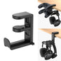 EURPMASK 2 Pack Rotating Headphone Stand,Adjustable Clamp-on Headset Holder