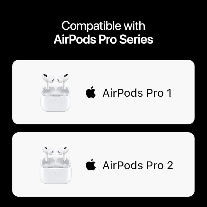 Premium Multi-Flange Eartips for AirPods Pro 1&2 (Small) – Always Fits, Never Slips