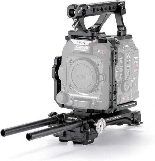 Tilta Camera Cage Advanced Kit for Canon C400 | Includes Full Cage, Rear Accessory Plate, Top Handle Extension, Shoulder Baseplate & More | Arri Rosette, NATO Rail, 3/8"-16 & 1/4"-20