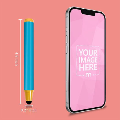 Kid-Friendly Stylus Pens for Touch Screens, Crayon Stylus Pen for iPhone Ipad Air Mini Pro, Fire HD Kids Tablet, Android Tablet, Dragon Touch - Blue Pink Green Purple Red (5 Pack)