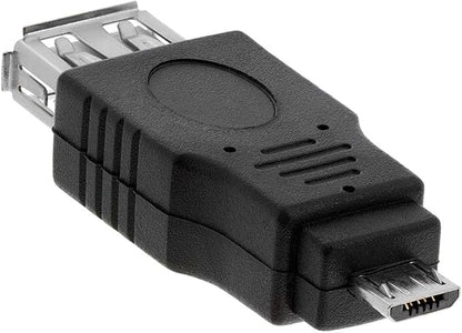 Cmple - [10 Pack Micro USB to USB Adapter Standard USB 2.0 A Female Jack to Micro B Male Plug OTG Connector Converter for Cameras Tablets Phones Dash Cams Transfer Photos to Computer