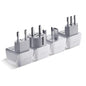Ceptics European Plug Adapter 4 Pack Set, USA to Europe, Italy, Germany, England, Spain, Italy, Iceland, France (Type C, E/F, G, L) - for Your Cell Phones, Tablets, iPhone, Camera (CT-EU-4SET)
