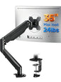 Suptek Monitor Mount Gas Spring Monitor Arm Desk Mount Fully Adjustable Fits 17 20 22 23 24 26 27 32 35 inch Monitors Weight Capacity up to 24.25 lbs, White
