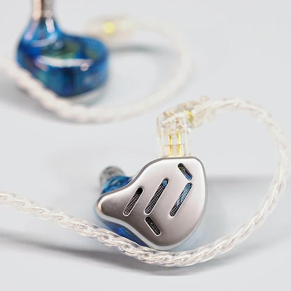 CCA KZ Zax in Ear Monitor Headphones 16 Units 7BA 1DD Hybrid Drivers HiFi IEM Earphones High Clarity Metal Gaming Earbuds with 2 Pin Detachable Cable