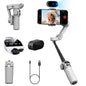 AOCHUAN Gimbal Stabilizer for Smartphone,NO APP Tracking,20CM Extension Rod,Face & Object Tracking stabilizer for iPhone & Android,3-Axis OLED Gimbal for Video Recording-AOCHUAN Smart X2AI Black