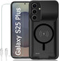 Battery Case for Galaxy S25 Plus, [12000mAh] Slim Portable Protective Fast Charging Case Backup Power Bank Battery Case Compatible with Galaxy S25 Plus-6.7 inch-Black