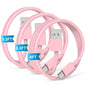 JERMASAL 3-Pack Blue [3.3FT+3.3FT+6FT] USB A to USB C Cable, Compatible with iPhone 15/16, iPad, Samsung, MacBook, PS5 and More, Fast Charging, Carplay Cable