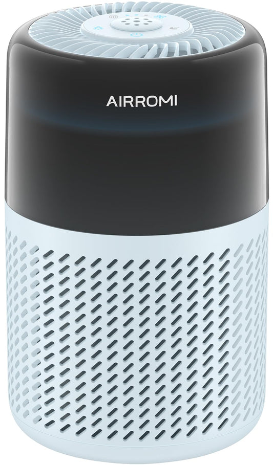 AIRROMI HEPA Air Purifier for Bedroom&Home,Pet Air Purifier for Home,Removes Pet Odor,Cat Litte Smell,Dust,Quiet Room Air Purifier with Scents,360°Air Cleaner,A2005 Fresh Turquoise