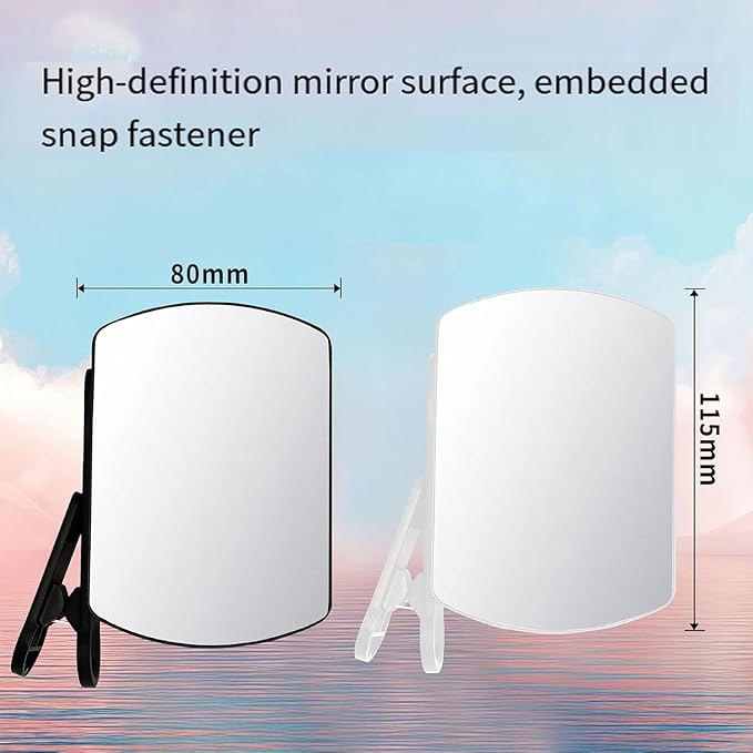 Mirror Effect Lens - Capture Stunning Reflections Instantly,Camera Mirror Reflection Clip for Back Camera Recording, Adjustable Hd Glass Phone Shooting Reflection Mirror (Black-Control)
