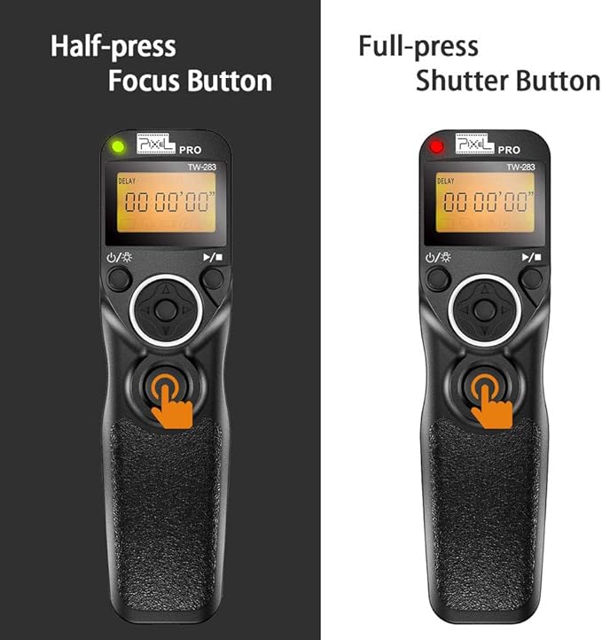 Wireless Remote Shutter Compatible for fujifilm, PIXEL TW-283 90 Remote Shutter Release 2.4G Wireless Timer Remote Control Compatible for Fuji Cameras
