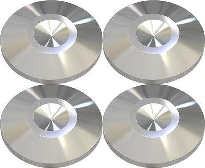 Preffair 4Pcs Stainless Steel Audio Speaker Spike Pads Mats Speaker Isolation Stand Feet Cone Shock Floor Protector Base for HiFi Turntable Subwoofer Loudspeaker Amplifier CD DVD Player