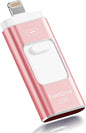 Apple MFi Certified 512GB Flash Drive for iPhone Thumb Drive Photo Stick, USB Memory Stick iPhone Flash Drive for Photos Videos, High Speed Jump Drive Compatible for iPhone/iPad/Android/PC (Pink)