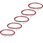 TRUECABLE Cat6 Component Rated Patch Cable, Unshielded (U/UTP), 5ft, Red, 28AWG Solid Copper, Snagless 10G High-Speed Ethernet Cable, PoE++ 4PPoE 100W, UL Listed, RoHS-3, 5 Pack