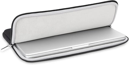 RAINYEAR 13 Inch Laptop Sleeve Compatible with 13.3" MacBook Air/Pro M1 M2 M3 M4 A3240 A3113 A2681 A2337 A1932 A2179 A2338 A1706 A1708 Carrying Bag Protective Cover Soft Case (Black, Upgraded Version)