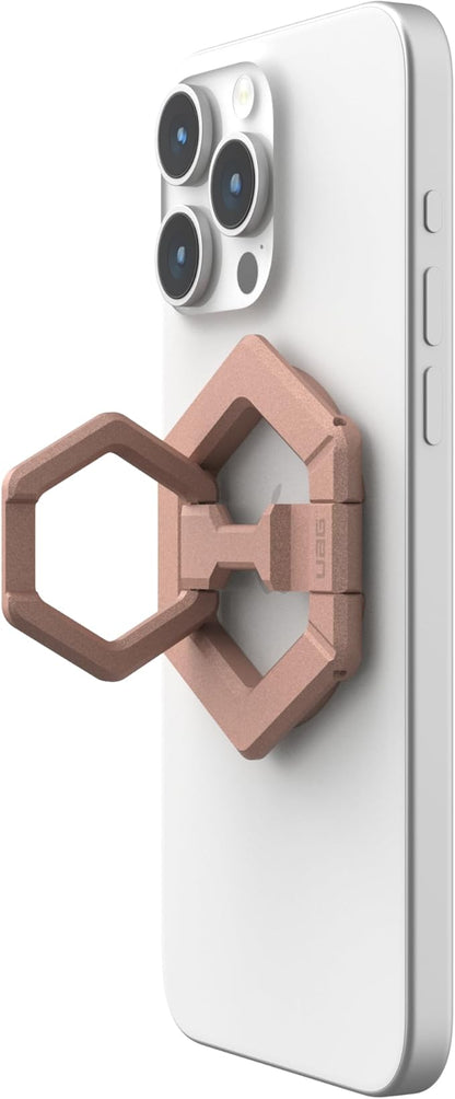 URBAN ARMOR GEAR UAG Magnetic Phone Ring Stand Compatible with MagSafe Magnet, Removable Metal Finger Ring Grip & 360 Rotation Adjustable Kickstand for iPhone 16/15, Galaxy S25, S24, Nude