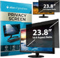 Computer Privacy Screen Filter for Widescreen Monitor - Anti-Glare, Blue Light Reduction, and Privacy Shield Protector - 23.8 Inch 16:9 Aspect Ratio