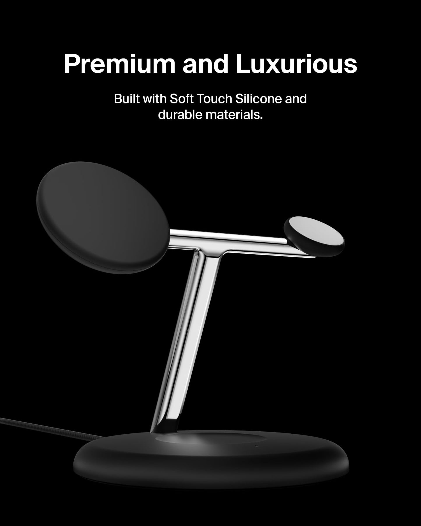 Belkin Qi2 15W Magnetic Wireless Charging Stand, 3 in 1 Fast Charger