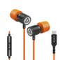 LUDOS Ultra Wired Earbuds in-Ear Headphones, 5 Years Warranty, Earphones with Mic, Noise Isolating Ear Buds, Memory Foam for iPhone, Samsung, School Students, Kids, Women, Small Ears - Turquoise