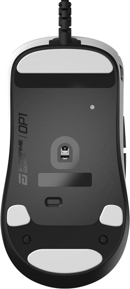 ENDGAME GEAR OP1 8k Wired Gaming Mouse - 8000Hz Polling, PixArt PAW3395 Sensor, Kailh GX Switches, White