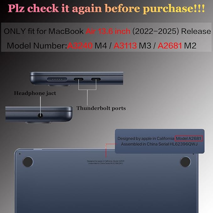 CISSOOK Compatible with MacBook Air 13.6 Inch Case A3240 A3113 A2681, Laptop Hard Shell Mountain Sunshine Cover with Keyboard Cover for MacBook Air 13 M2 M3 M4 Release 2022 2024 2025