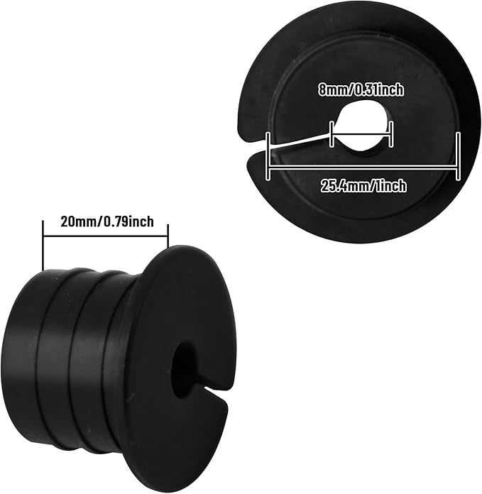 Cable Routing Kit for Starlink for 1 inch Wall Hole, Wall Bushing Grommet, Starlink Accessories, Silicone Cable Wall Pass, Starlink Anti-Slip Wall Grommets for Cables (1 inch) 2 Pcs (Pack of 2)