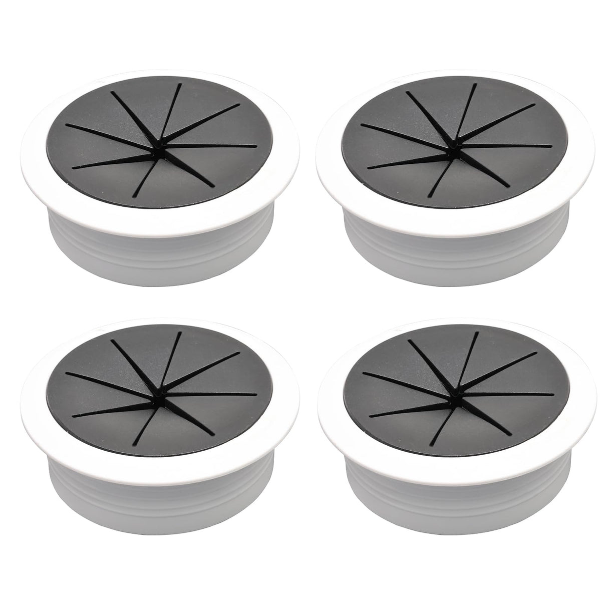 BOPOREAE 2 Pcs Desk Grommet 2-3/8" (60mm), Desk Hole Cover for Cables