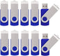 64GB USB Flah Drives 10 Pack 64GB USB 2.0 USB Drive 64GB Flash Drive Pack 64GB USB Memory Stick 10 Pack-Blue