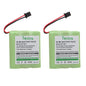 Tectra 2-Pack BT-905 Cordless Phone Battery for Uniden BT905 BT-800 BT-1006 BBTY-0444001 BBTY-0449001 Panasonic P-P501 P-P508 AT&T 200 24032 Cordless Telephones