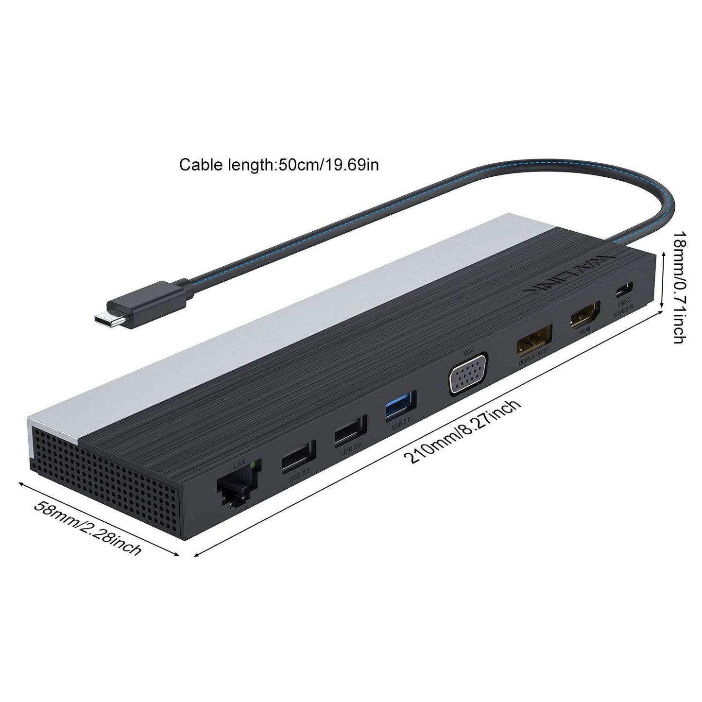 WAVLINK 12-in-1 USB C Docking Station, Triple Display Type C Hub