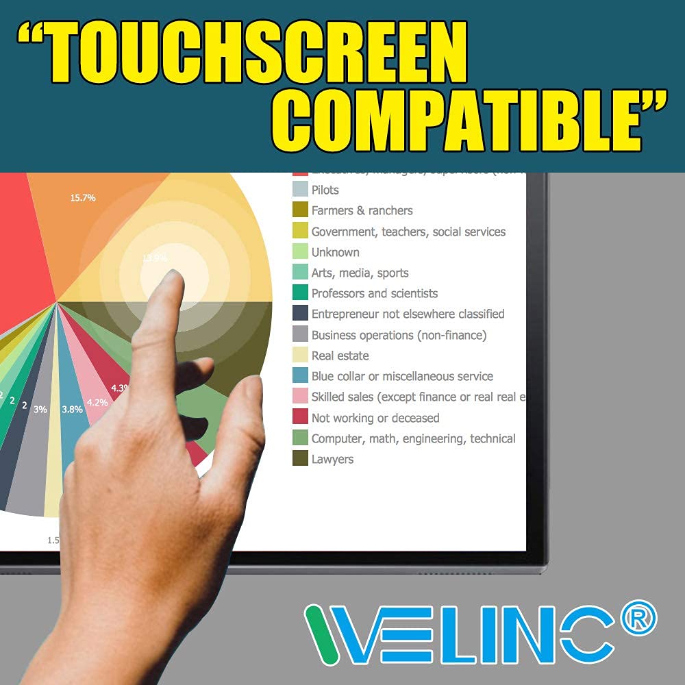 WELINC 11.6 Inch for MacBook 11 inch Black - 16:9 Aspect Ratio - Width 10.12 inch (257 mm), Height 5.67 inch (144 mm) - Laptop Privacy Screen Filter for Widescreen Laptop for Data confidentiality