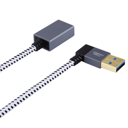 CableCreation Short USB 3.0 Extension Cable 1FT, Left Angle Extender Cord