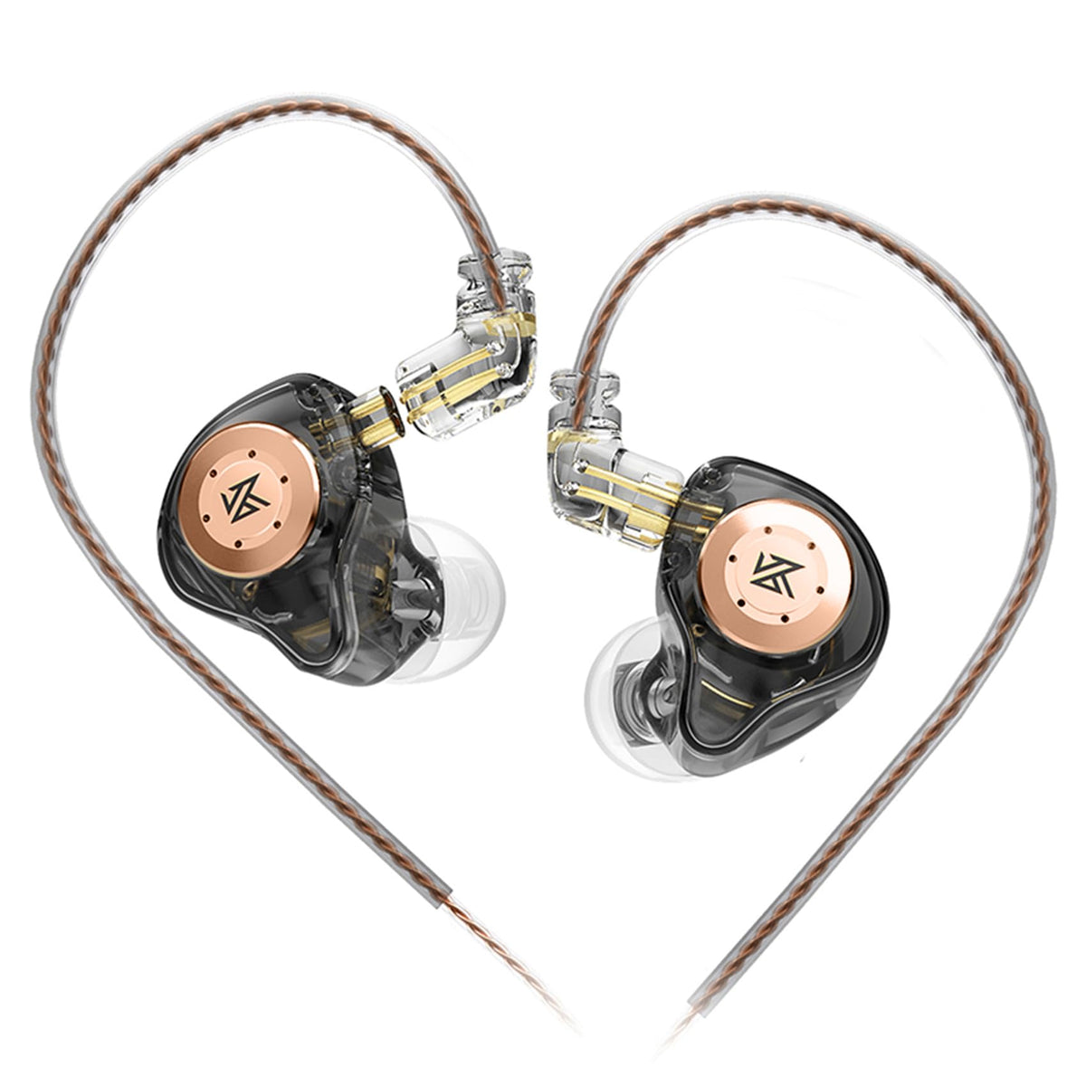 KZ EDX Pro in Ear Monitor Headphones KZ IEM Earphones Dual DD HiFi Stereo Sound Stage Earphones Wired Noise Cancelling Gaming Earbuds for Musicians Singer Audiophiles