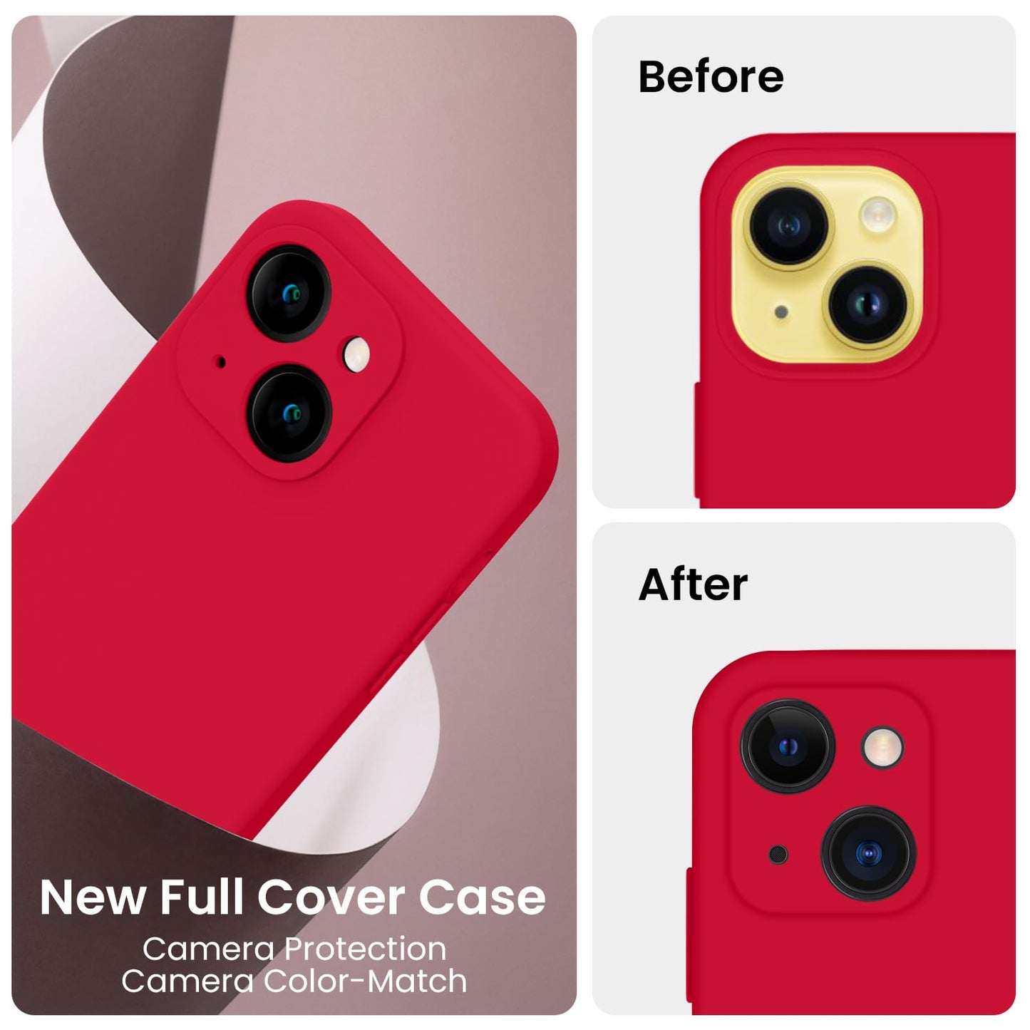FireNova Designed for iPhone 14 Case, 6.1", Deep Red
