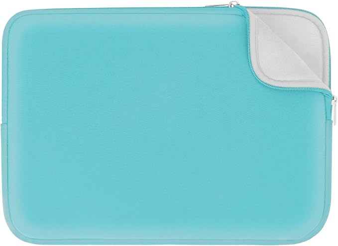 RAINYEAR 15.6 Inch Laptop Sleeve Protective Case Soft Lining Zipper Cover Padded Carrying Bag Compatible with 15.6" Notebook Computer Ultrabook Chromebook (Blue, Upgraded Version)