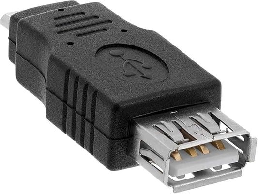 Cmple - Micro USB to USB Adapter Standard USB 2.0 A Female Jack to USB Micro B Male Plug OTG Connector Converter for Cameras Tablets Phones Dash Cams Transfer Photos to Computer