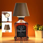 WILIT Wireless Bottle Lamp for Liquor Bottles, 3-Level Brightness LED Night Lights, Wine Lamp for Home Decor, Unique Table Lamp with RGB Lights, Rechargeable Bottle Lights for Bedroom, Black