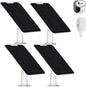 Solar Panel Charger Compatible with Arlo Pro 3/Pro 4/Pro 5S/Ultra/Ultra 2/Go 2 Continuous Power Supply IP65 Weatherproof with 9.8ft Charging Cable and Adjustable Wall Mount 4 Pack