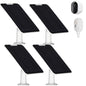 Solar Panel Charger Compatible with Arlo Pro 3/Pro 4/Pro 5S/Ultra/Ultra 2/Go 2 Continuous Power Supply IP65 Weatherproof with 9.8ft Charging Cable and Adjustable Wall Mount 4 Pack