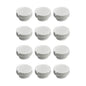 Dracaena.io 12 Pack G1/4" Thread, Thin Water Stop Plug Fitting with Coin Slot for Computer Water Cooling System, Durable Brass/Copper Material, White