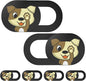 Laptop Camera Cover Slide Cute-6PCS,Webcam Cover Slide for MacBook Pro, iMac, iPad Pro, iPhone 6/7/8 Plus, iPad, Laptop and More Device,Cute Pattern Web Cam Privacy Cover to Protect your Privacy (Dog)