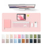 YSAGi Desk Protector&Blotter, Non-Slip Waterproof Leather Mouse Pad