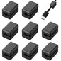 Wanheart Magnetic Cord Holders, Cable Organizer for Desk – Multipurpose Wire Clips for Lightning, USB-C, Micro Chargers, Stick to Metal Surface – Office & Home Use (8 Square Clips)