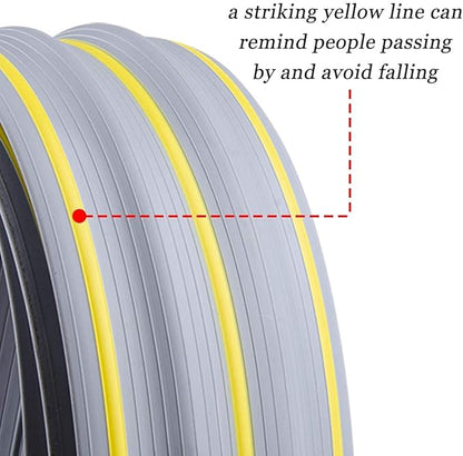 20Ft Cord Cover Heavy Duty Cable Protector 3 Channels Contains Cords Cables and Wires Easy to Unroll-Conceal Wires of Home Office Workshop Concerts or Other Outdoors Surround (Gray-2PCS 10Ft)