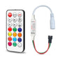 RGBZONE 3-Pin LED Controller, RF Remote for WS2812B/WS2811 Light Strips