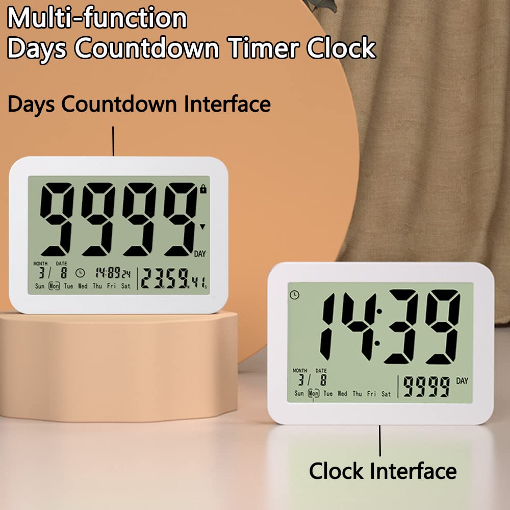 MOSTRUST Digital Countdown Days Timer Clock