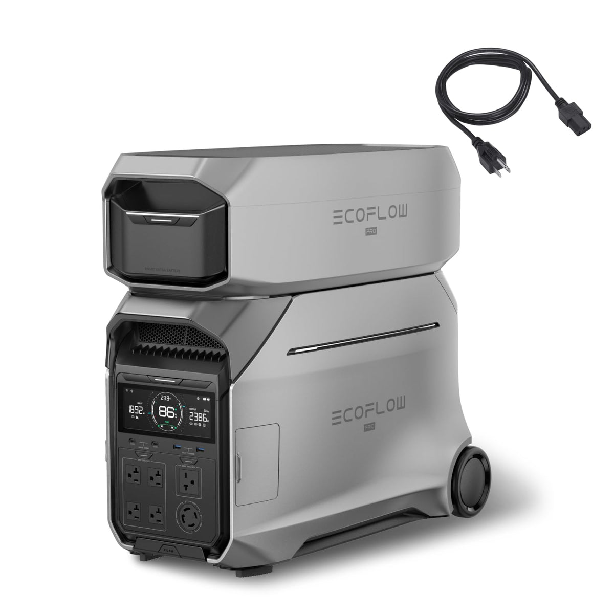 EF ECOFLOW Power Station 4096Wh DELTA Pro 3 with 400W Portable Solar Panel