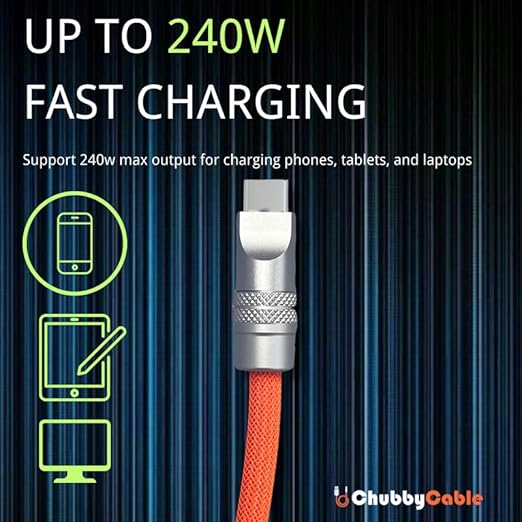 chubbycable Colorblock Chubby - Spring Braided Silicone Charge Cable Coiled USB C Cable Fast Charging Type C Charger Cord for Car, Blue+Green, USB-A to Type-C, 2.29FT-3.6FT