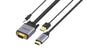 ONTEN VGA to HDMI Adapter VGA Male to HDMI Male Converter with 3.5mm Audio Jack(Input) for TV Stick, Raspberry Pi, Laptop, Monitor, PC, Tablet, Digital Camera, Etc (3 m)